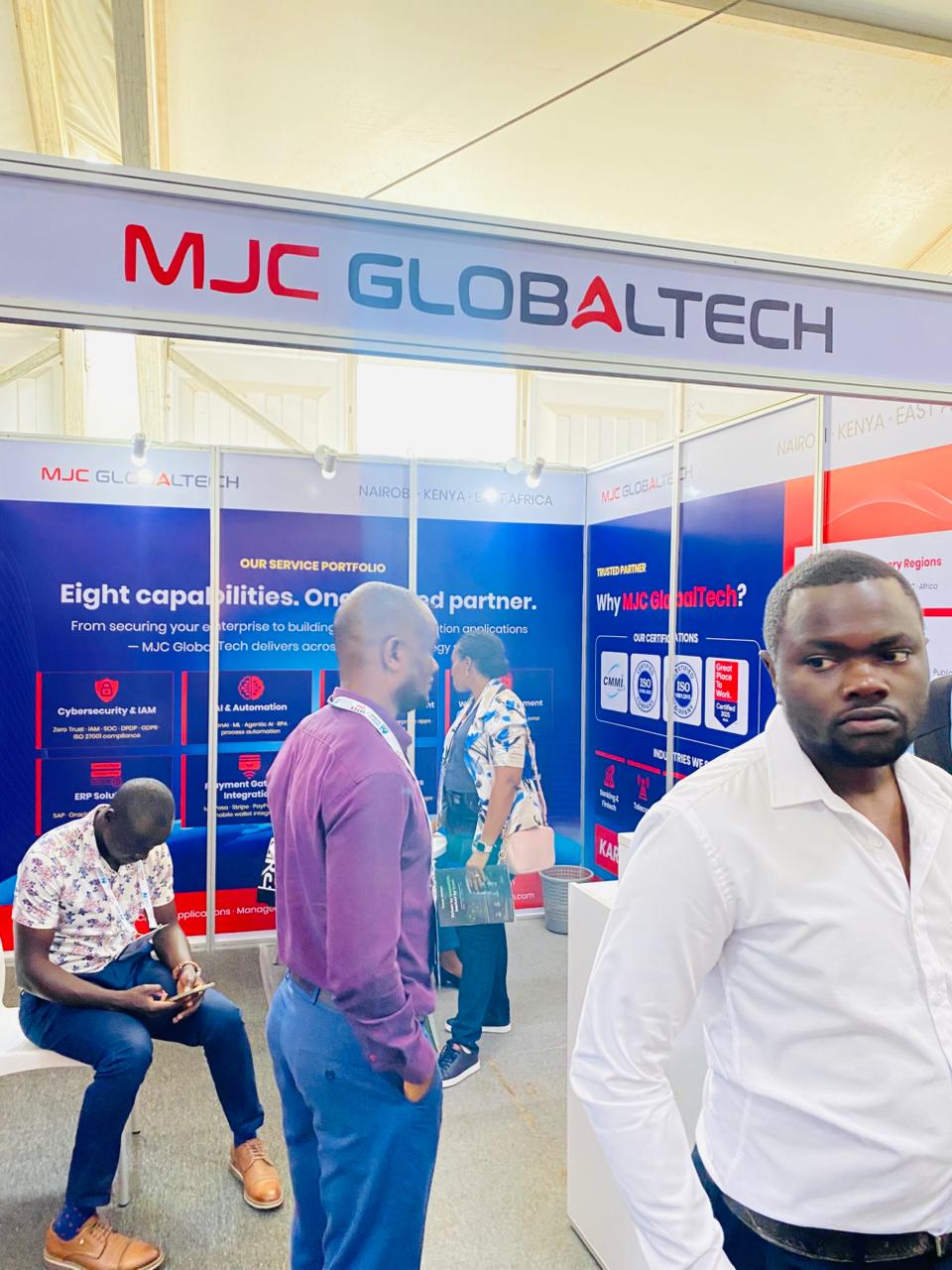Visitors at MJC GlobalTech Kenya booth